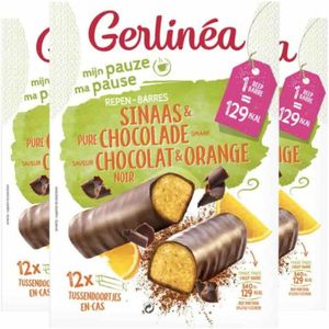 3x Gerlinea Repen Sinaas en Pure Chocolade 12 x 31 gr