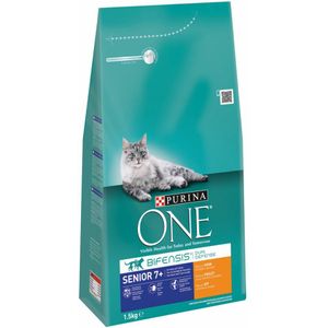 6x Purina ONE Senior Kip - Volkoren Granen 1,5 kg