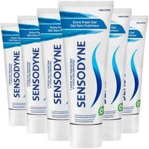6x Sensodyne Tandpasta Extra Fresh Gel 75 ml