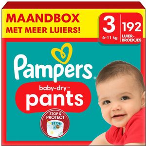 Pampers Baby Dry Luierbroekjes Maat 3 (6-11 kg) 192 stuks