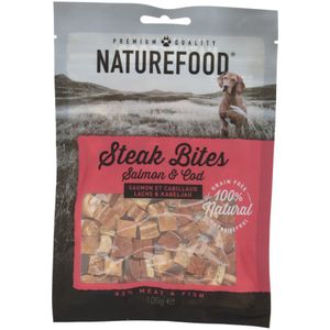 Rosewood Naturefood Steak Bites Zalm & Koolvis 100 gr