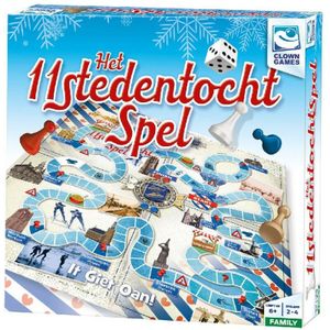 Clown Games Het Elfstedentochtspel - Bordspel voor 2-4 spelers vanaf 6 jaar