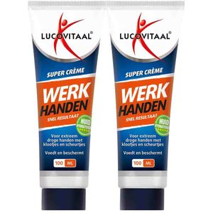 2x Lucovitaal Werkhanden crème 100 ml