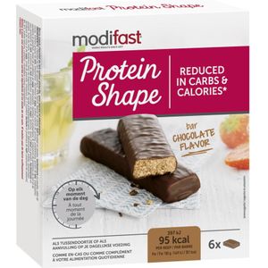 6x Modifast Protein Shape Reep Chocolade 6 x 27 gr