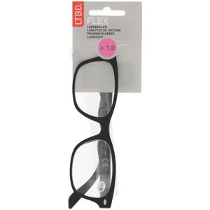 LTBD FLEX leesbril zwart soft touch +1