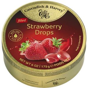 6x Cavendish & Harley Drops Strawberry 175 gr