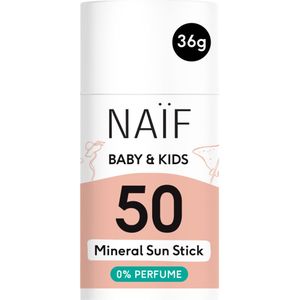 Naïf - Minerale Zonnebrand Stick - Baby's & Kinderen - 0% parfum - SPF50 - 36gr