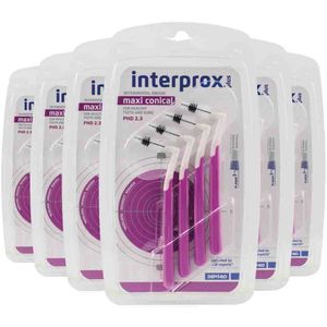 6x Interprox Plus Maxi Conical Paars PHD 2.3 4 stuks