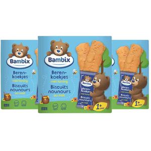 3x Bambix Berenkoekjes Honing 12+m 150 gr