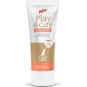 6x Prins Play & Care Kattenvoer Zalm 75 gr