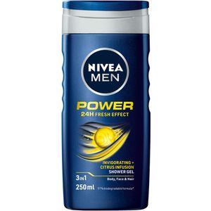 3x Nivea Men Douchegel Power Refresh 250 ml