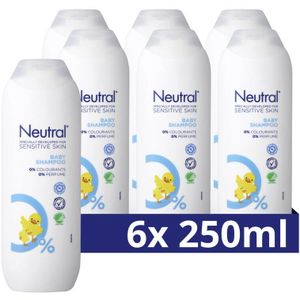 6x Neutral Baby Shampoo Parfumvrij 250 ml