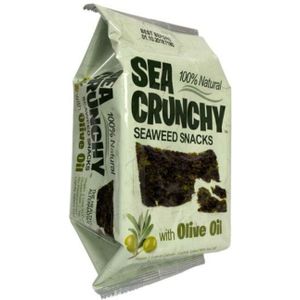 3x Sea Crunchy Snacks Olijfolie 10 gr