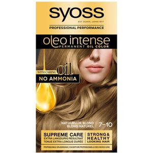 1+1 gratis: Syoss Oleo Intense Haarverf 7-10 Natuurlijk Blond