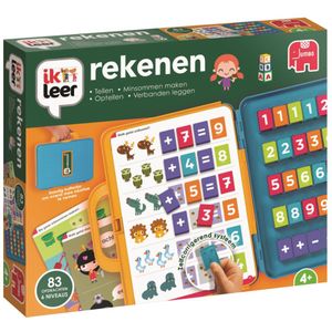 Jumbo Ik Leer Rekenen - Educatief spel voor kinderen vanaf 4 jaar - 15 kaarten met 83 opdrachten op 6 niveaus