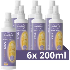6x Andrelon Boost Spray Perfecte Krul 200 ml