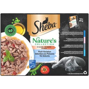 4x Sheba Natures Collection in Saus Vis Selectie 12 x 85 gr