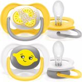 Philips Avent Ultra Air Fopspeen Lemon 6-18 mnd 2 stuks