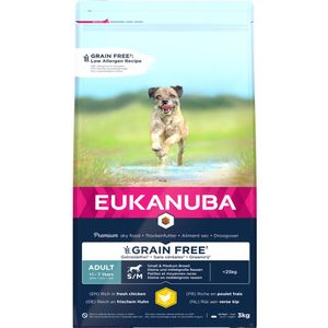 Eukanuba Dog Adult Grainfree Chicken Small - Medium 3 kg