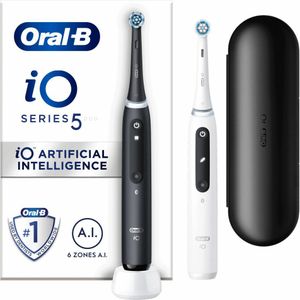 Oral-B Elektrische Tandenborstel iO 5 Zwart & Wit 2 stuks