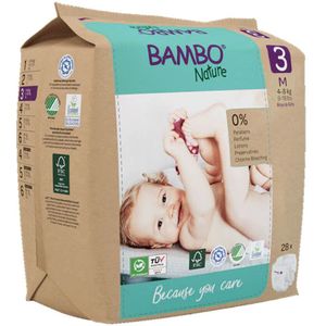 2x Bambo Nature Luiers Maat 3 (4-8 kg) 28 stuks