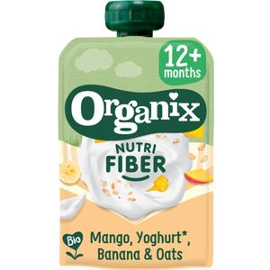 Organix Knijpfruit Nutri Fiber Mango Yoghurt Banaan 12+m 100 gr