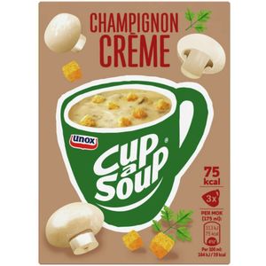 12x Unox Cup-a-Soup Champignon Crème 3 x 175 ml