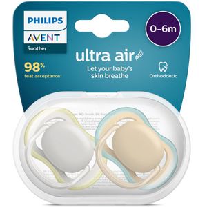 Philips Avent Ultra Air Fopspeen 0-6 maanden Jongen/Meisje 2 stuks