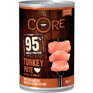 Wellness Core Hondenvoer Blik Kalkoen - Kool 400 gr