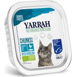 Yarrah Bio Kattenvoer Chunks Vis 100 gr