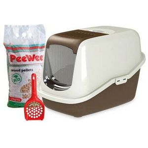 PeeWee Startpakket EcoHus Bruin - Beige 56 x 39 x 38,5 cm