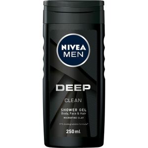 3x Nivea Men Douchegel Deep Clean 250 ml