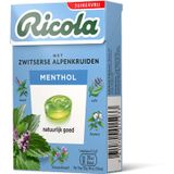 Ricola Keelpastilles Menthol Suikervrij Doosje 50 gr