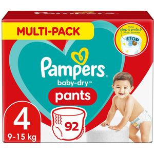 4x Pampers Baby Dry Luierbroekjes Maat 4 (9-15 kg) 23 stuks