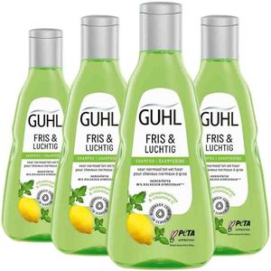 4x Guhl Shampoo Fris & Luchtig 250 ml