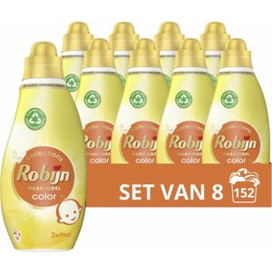 8x Robijn Klein & Krachtig Wasmiddel Zwitsalgeur 19 Wasbeurten 665 ml
