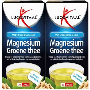 2x Lucovitaal Thee Magnesium 20 stuks
