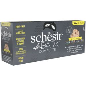 Schesir After Dark Paté Variatie-Pack 12 x 80 gr