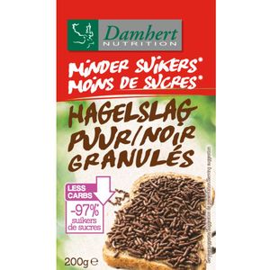 3x Damhert Hagelslag Minder Suiker 200 gr