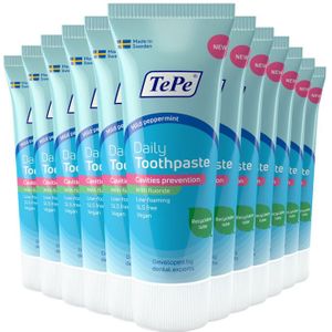 12x TePe Daily Tandpasta 75 ml