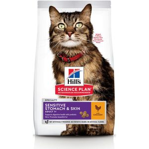 Hill's Science Plan Kattenvoer Adult Sensitive Stomach & Skin Kip 7 kg