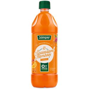 5x Slimpie Siroop Sinaasappel Framboos 650 ml