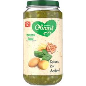 6x Olvarit Maaltijd 12m Spinazie Kip Aardappel 250 gr