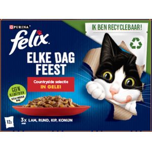 Felix Elke Dag Feest Countryside Selectie in Gelei 12 x 85 gr