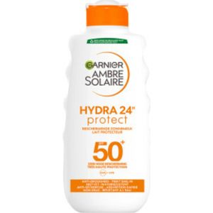 1+1 gratis: Garnier Ambre Solaire Hydra 24 Zonnebrandmelk SPF 50+ 200 ml