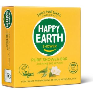 3x Happy Earth 100% Natuurlijke Shower Bar Jasmine Ho Wood 90 gr