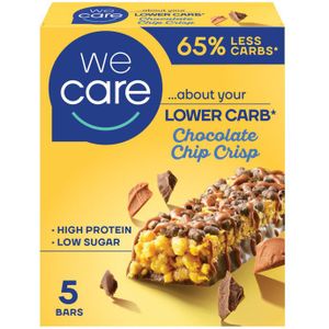 WeCare Lower Carb Reep Chocolate Chip Crisp 5 stuks