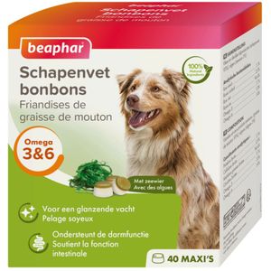 6x Beaphar Schapenvet Hond Zeewier Bonbons 245 gr