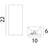 Masterlight - Metallico - Wandlamp - Antiek Brons - 2x Gu10 - SMART Geschikt