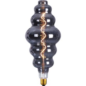 E27 Filamentlamp LED - XXL Wokkel - 6W dimbaar - Smoke